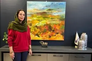حمیده حجار با طبیعت امپرسیونیستی در رنگ وستا 