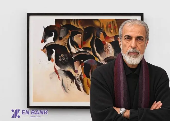 اسب های محمدعلی ترقی‌جاه در کلکسیون گالری نوین بانک اقتصاد نوین