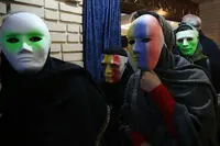 ببینید: مراسمی که با نقاب در تهران برگزار شد