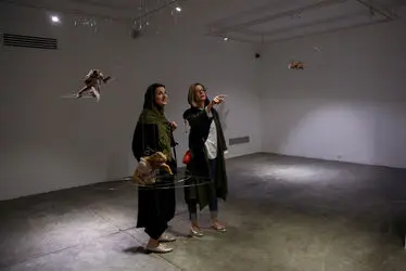 نمایشگاه مجسمه‌های ابوذر ونکی در گالری شیرین