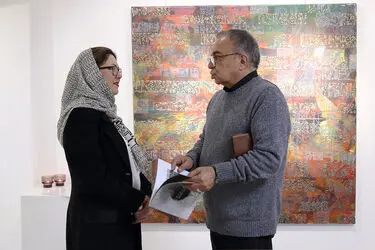 نمایشگاه نقاشی خط طراحی محسن کرمی در گالری مژده