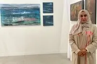 Aisha Alabbar with Nujoom Alghanem in Art Abu Dhabi Art| Photos