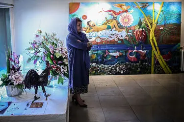 افتتاحیه نمایشگاه نقاشی‌های شاهین کیمیاگر در گالری گلستان