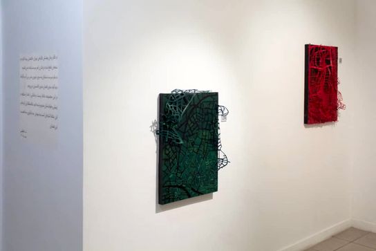 نمایشگاه نقشه ریشه ندا جلیلی در گالری ویستا