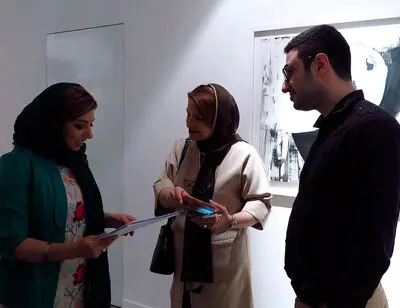 عکس ها از مونولوگ های نقاشانه فاطمه پاکدل در گالری ویستا
