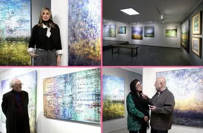 بزرگان در گشایش نمایشگاه فرناز رضایی در گالری مژده/ عکس‌ها