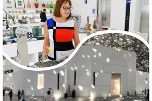 Louvre Abu Dhabi’s Gift Shop / Michelangelo, Botticelli, Da Vinci  on bags, toys and jewelry