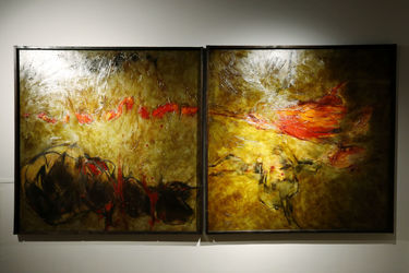 افتتاحیه نمایشگاه آثار ناصر گیو قصاب در گالری آ