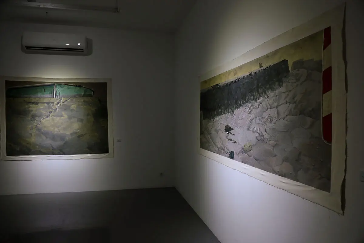 نمایشگاه نقاشی بیژن اخگر در گالری اعتماد نگارستان