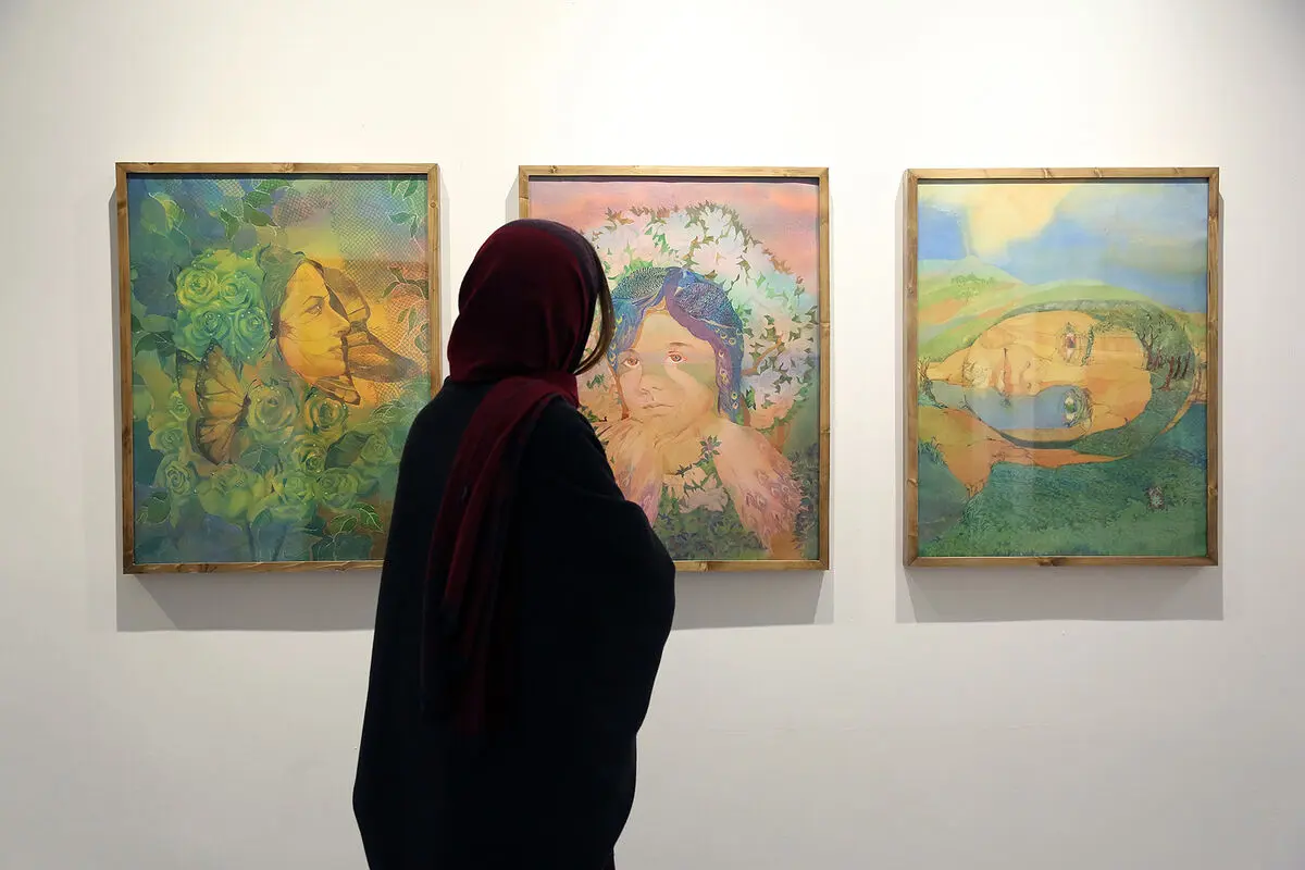 افتتاحیه نمایشگاه نقاشی های حسن مرشد در گالری هپتا