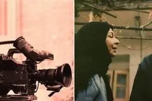 تصویری منتشر نشده از پشت صحنه سریال "آینه عبرت"/ عکس