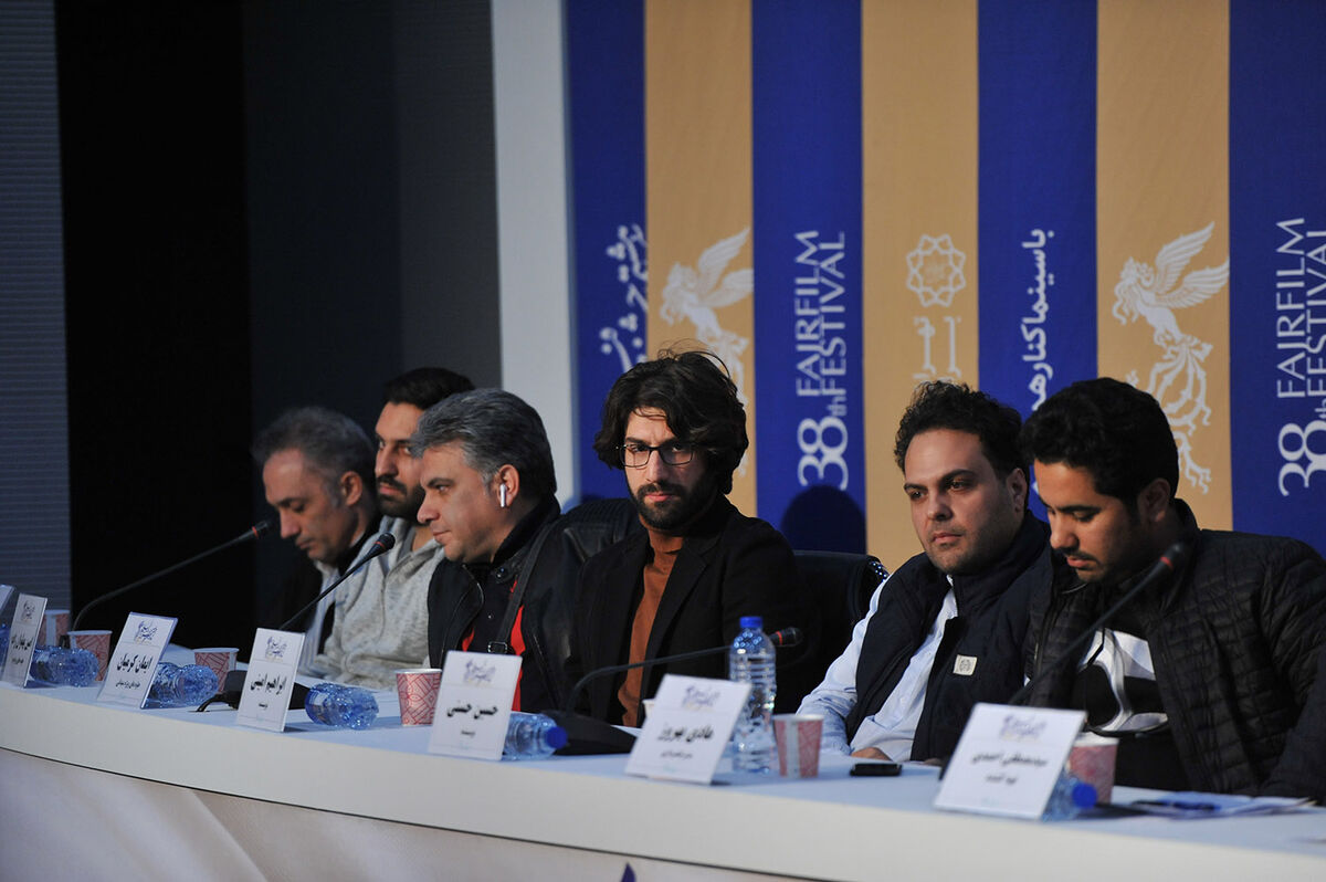 نشست خبری فیلم درخت گردو در چهارمین روز سی و هشتمین جشنواره فیلم فجر در پردیس ملت