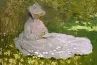 وقتی کلود مونه همسرش را سوژه نقاشی‌هایش کرد/ نگاهی به نقاشی به وقت بهار