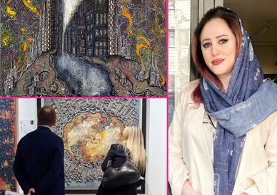 Bita Vakili's works were exhibited in Moscow and Frankfurt