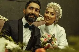 سمانه پاکدل و هادی کاظمی ازدواج کردند / عکس