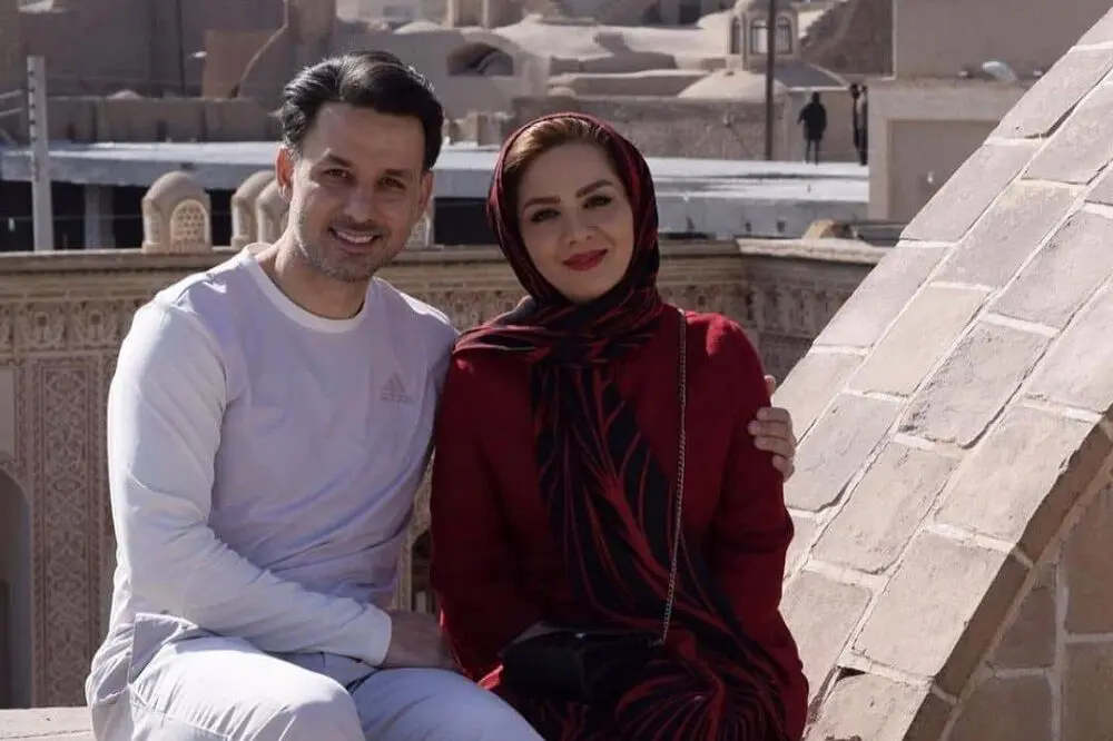 ازدواج مبینا نصیری با مجری تلویزیون/ عکس