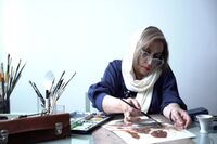 سلیمه معتمدی؛ زنی با کنش نقاشانه عرفانی اجتماعی !