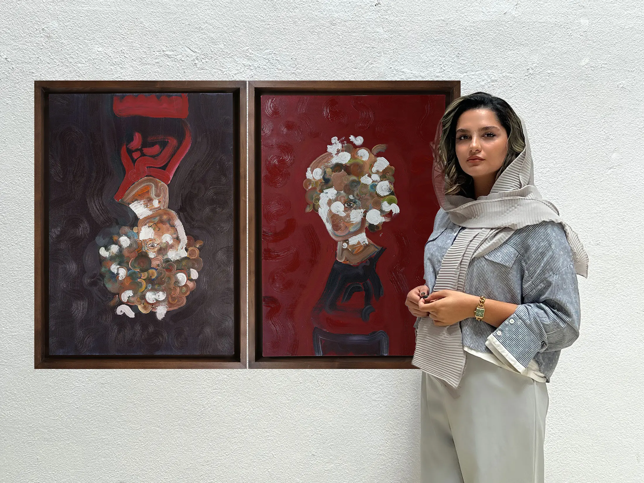 Fardokht Kiaei Mehr and the Nature of the Contemporary Human in "Halo" Painting from the Takapo Series