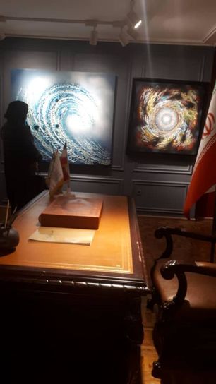 جعفر علی سروی همپا و آشوب ۹ در گالری ترانه باران