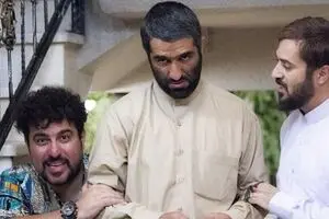 احمد مهرانفر و پژمان جمشیدی با گریم طلبه‌ها/عکس