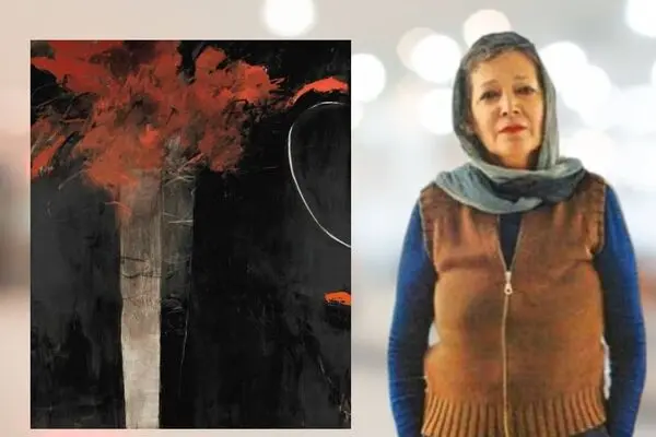 Farideh Lashai’s Tree of Fire in the Raha Gallery Collection
