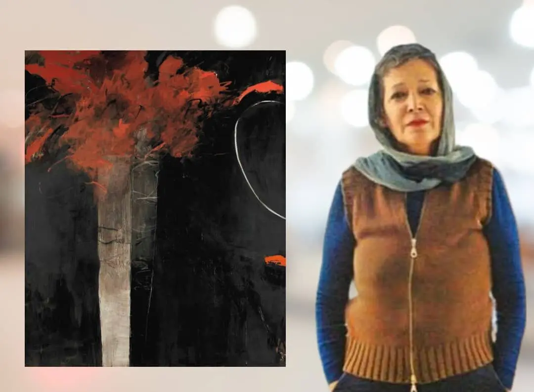 Farideh Lashai’s Tree of Fire in the Raha Gallery Collection