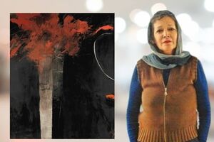 Farideh Lashai’s Tree of Fire in the Raha Gallery Collection