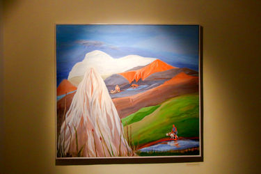 نمایشگاه نقاشی های آوا بهرامی با عنوان "سپید دندان" در گالری ویستا