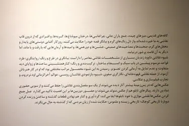 نمایشگاه نقاشی داوود زندیان در گالری ایرانشهر