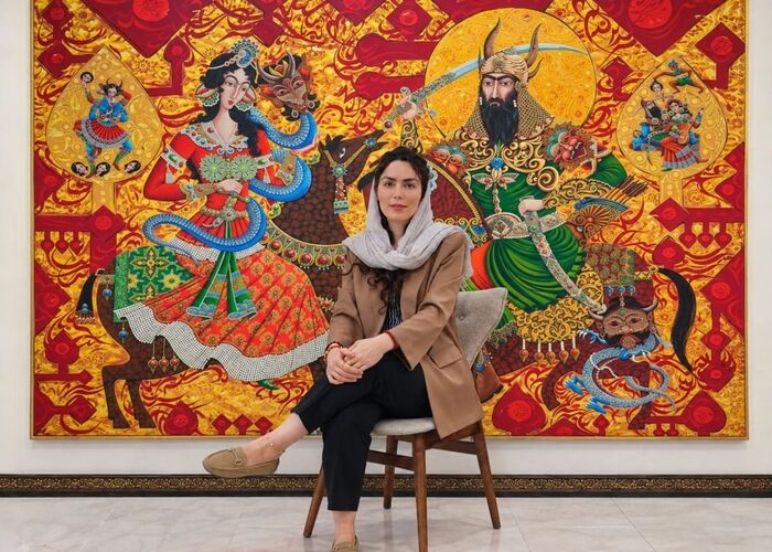 فاطمه احمدیان و جادوگرِ زیبا؛ بازخوانی «خوان چهارم رستم» میان اسطوره، وسوسه و هنر معاصر