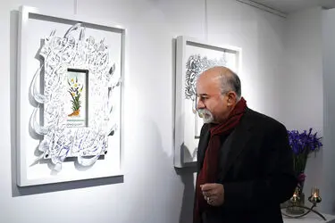 نمایشگاه نقاشی‌خط کیارش یعقوبی درگالری مژده