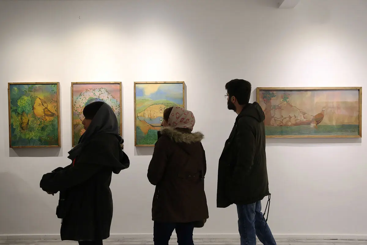افتتاحیه نمایشگاه نقاشی های حسن مرشد در گالری هپتا