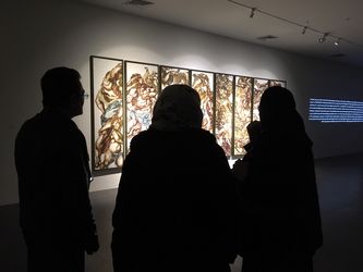 نمایشگاه نقاشی­‌ ژاله طالب ­‌پور با عنوان « کشتار بی­گناهان» در گالری ایرانشهر 