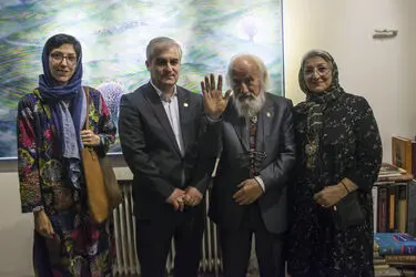 مراسم رونمایی از تندیس استاد حسین محجوبی