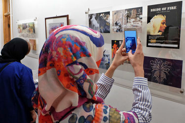 نمایشگاه آثار خسرو سینایی در باغ موزه هنر ایرانی