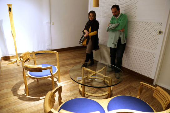 افتتاحیه نمایشگاه بیژن شافعی در گالری زمان هنر