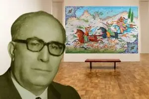 محمدعلی زاویه و داستان عاشقانه شاهنامه در کلکسیون رها گالری 