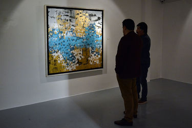 نمایشگاه گروهی نقاشی خط در گالری شهر کتاب فرشته