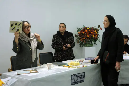 رونمایی رنگ پارچه وستا در خانه هنرمندان 