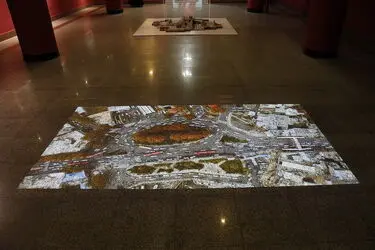 آثار چیدمان دهمین جشنواره تجسمی فجر در موسسه فرهنگی هنری صبا