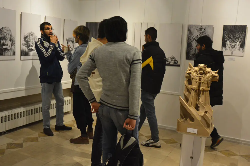 نمایشگاه آثار علی رحیمی در گالری دانشگاه هنر