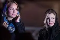 مهناز افشار در پشت صحنه «عاشقانه»