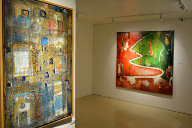 نمایشگاه گروهی نقاشی‌های هنرمندان متولدین دهه 40 در گالری ژاله