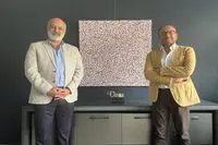 Hamidreza Shafiei and Behdad Najafi’s Abstract-Arabesque Painting