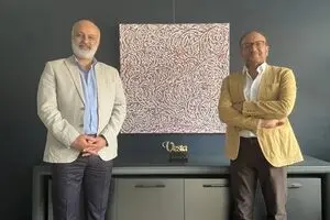Hamidreza Shafiei and Behdad Najafi’s Abstract-Arabesque Painting