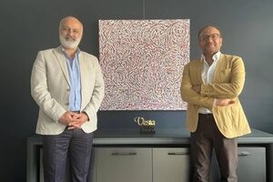Hamidreza Shafiei and Behdad Najafi’s Abstract-Arabesque Painting