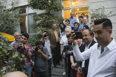 مراسم رونمایی از تندیس استاد حسین محجوبی