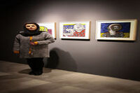 Zaha Bayat shows paintings in Sayeh Gallery