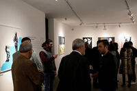 Sayeh Gallery showing Anahita Mohebali paintings