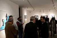 Sayeh Gallery showing Anahita Mohebali paintings